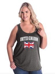 United Kingdom Women Curvy Plus Size Tank Tops