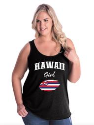 Hawaii Girll Women Curvy Plus Size Tank Tops