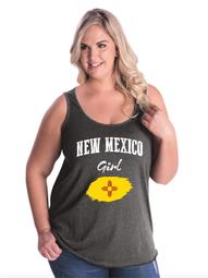 New Mexico Girl Women Curvy Plus Size Tank Tops