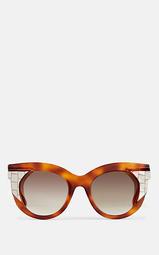 Tortoiseshell Acetate & Mother-Of-Pearl Sunglasses