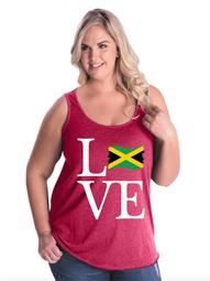 Love Jamaica Women Curvy Plus Size Tank Tops