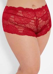 Lace And Mesh Hipster Panty