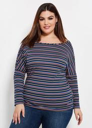 Striped Top With Knotted Back