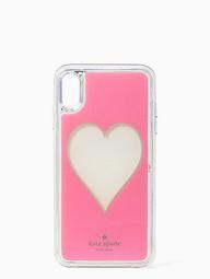 Heart Liquid Glitter Iphone Xs Max Case