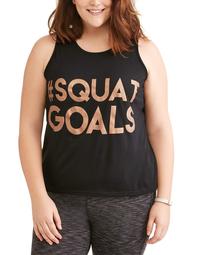 Women's Plus '#Squad Goals Graphic Tank