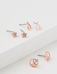 AEO Peace Sign Earring 3-Pack