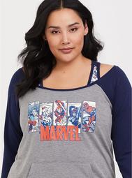 Her Universe Marvel Off Shoulder Active Sweatshirt