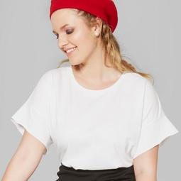 Women's Plus Size Short Sleeve Oversized T-Shirt - Wild Fable™ White