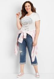 plus size Silver Jeans Co.&reg; sunset graphic tee