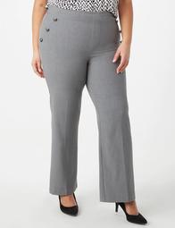 Plus Size Sailor Pull-On Trousers 