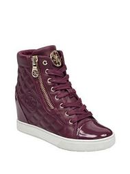Fiter Quilted High-Top Wedge Sneakers