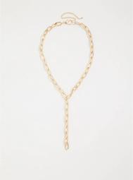 Gold Link Y-Necklace