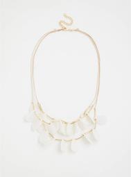 White Resin Layer Necklace