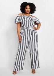 Tiered Ruffle Top Wide Leg Jumpsuit