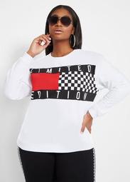 Color Block Checker Pullover