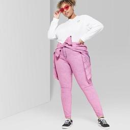 Women's Plus Size High-Rise Skinny Jeans - Wild Fable™ Pink