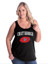 Chattanooga Tennessee Women Curvy Plus Size Tank Tops
