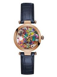 Gc Rose Gold-Tone Butterfly Analog Watch
