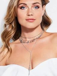 Izabelle Rhinestone Necklace Set