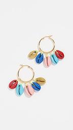 Rainbow Shell Earrings
