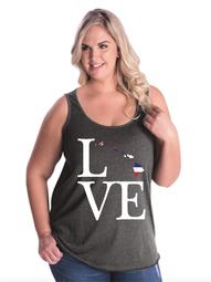 Love Hawaii Women Curvy Plus Size Tank Tops