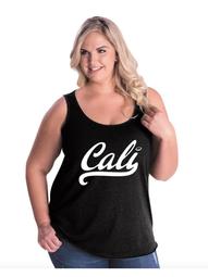 Cali California Republic Golden State Flag Gift Women Curvy Plus Size Tank Tops