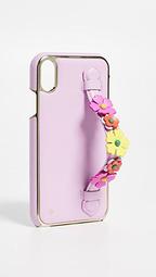 Floral Hand Strap Stand XS Max iPhone Case