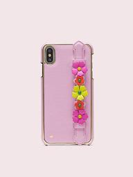 Floral Iphone Xs Max Handstrap Stand Case