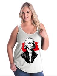 James Madison American President Women's Curvy Plus Size Tank Tops