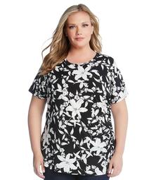 Plus Size Side Shirred Top