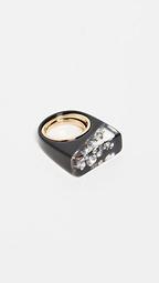 Rectangle Crystal Resin Ring