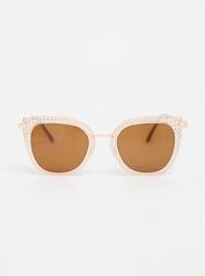 Rose Gold Filigree Cat Eye Sunglasses