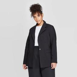 Women's Plus Size Long Sleeve Essential Blazer - Prologue™ Black