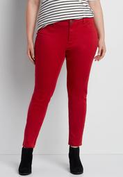 DenimFlex&trade; plus size jegging in fire red