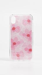 Glitter Abstract Peony iPhone XR Case
