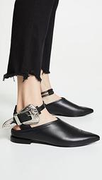Buckle Ankle Strap Mules