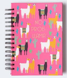 Llama Spiral Notebook