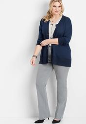 plus size pull on stretch boot cut pant