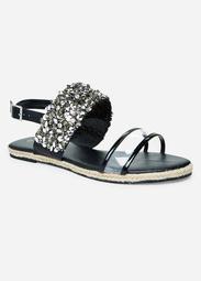 Lucite And Jewel Sandal - Wide Width