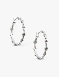 Pave Lace Hoops