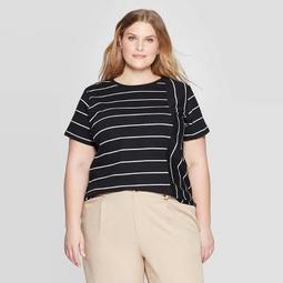 Women's Plus Size Short Sleeve Crewneck T-Shirt - Ava & Viv™