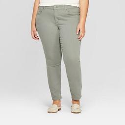 Women's Plus Size Skinny Jeans - Universal Thread™ Olive