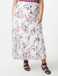 Plus Size Floral Skirt 