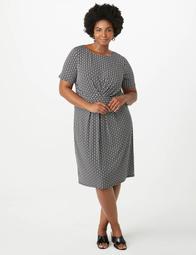 Plus Size Chain Knotted Dress