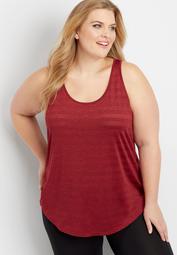 plus size red berry active tank