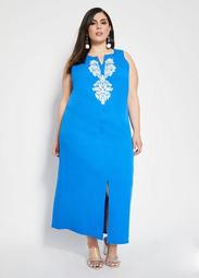 ME by EMME® Applique Sleeveless Dress