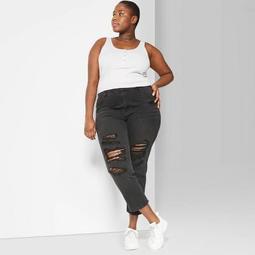 Women's Plus Size Cropped Snap Placket Tank Top - Wild Fable™