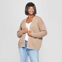 Women's Plus Size Open Cardigan - Universal Thread™ Brown 2X