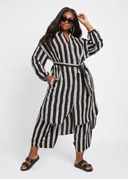 Dubgee by Whoopi Button Front Printed Tunic