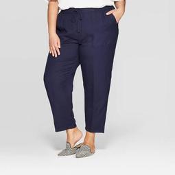 Women's Plus Size Linen Pants - Ava & Viv™